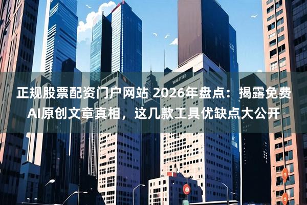 正规股票配资门户网站 2026年盘点：揭露免费AI原创文章真相，这几款工具优缺点大公开